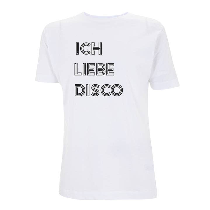 Ich Liebe Disco t-shirt voor heren voor wholesale door Audio Architect Apparel