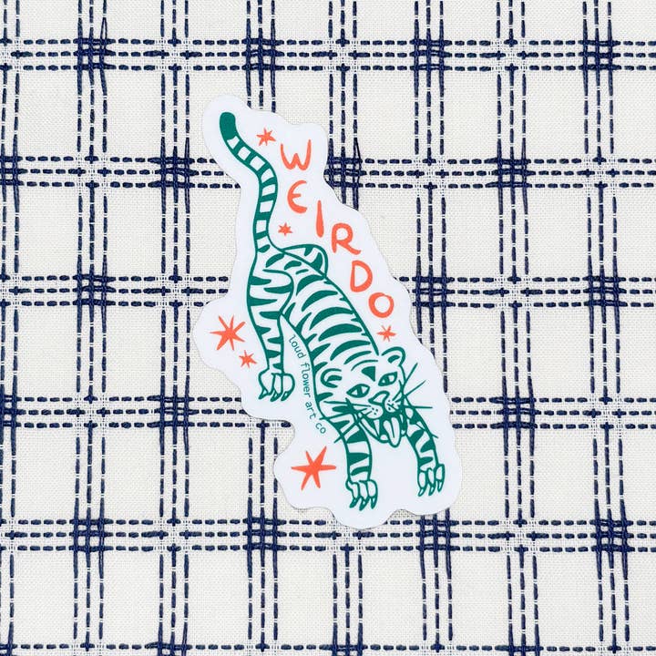 Weirdo Sticker for wholesale by Loud Flower Art Co