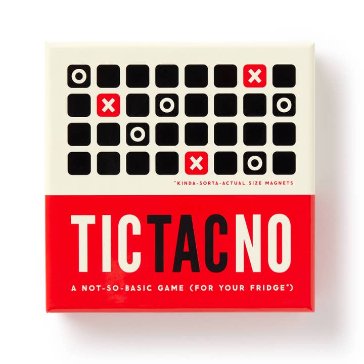 Chronicle Books - Wholesale Board Game - Brass Monkey Tic Tac No Magnetic Fridge Game