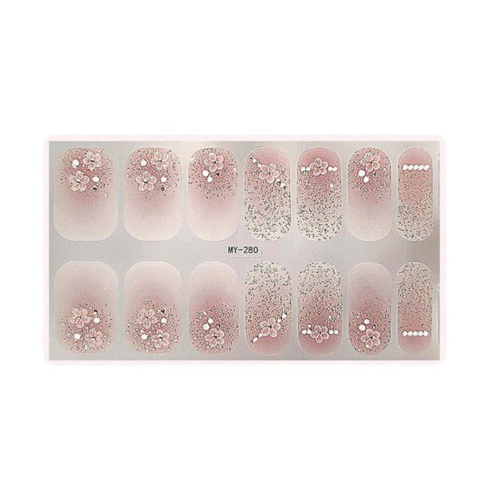 ASSORTED Gel Nail Sticker MY280 (12PC) for wholesale on Faire2