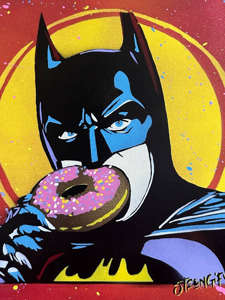 Cool Art, Home Decor, Street Art - "BatDunk" Prints for wholesale by Art For Dudes