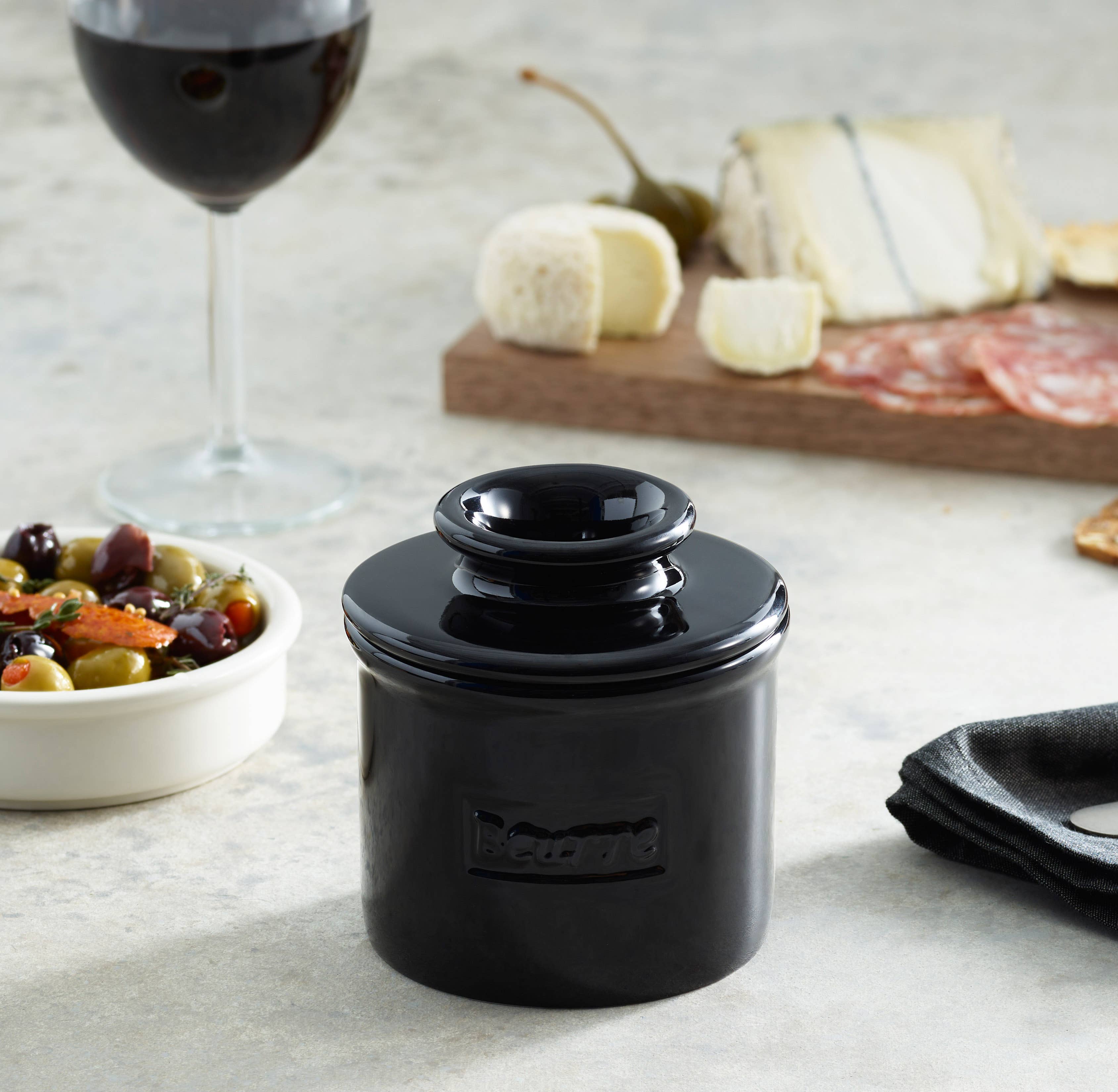 The Original Butter Bell® Crock - Vente Beurriers - La mijoteuse Butter Bell® originale - Café Midnight Black2