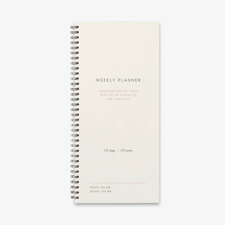 Taccuino con agenda settimanale Wire-O per la vendita all'ingrosso da parte di Kartotek Copenhagen