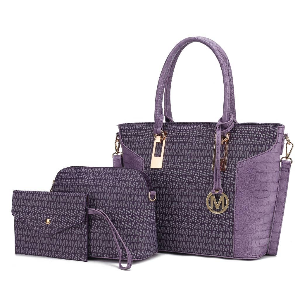 MKF Collection - Wholesale Tote Bag - Women's - MKF Shonda 3PC Tote Handbag Women Vegan Leather15