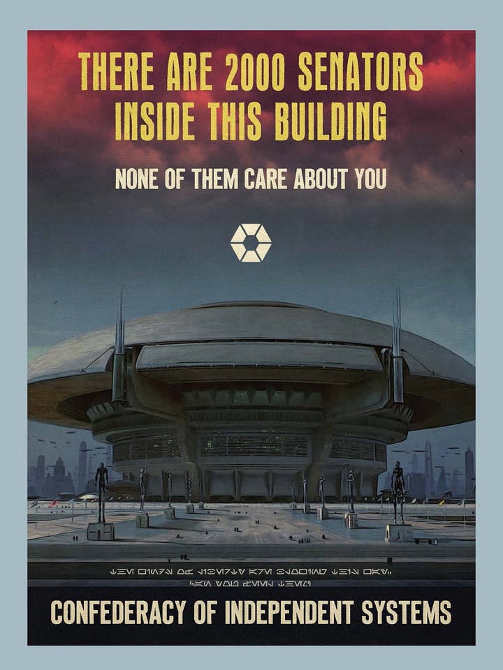 Galactic Senate Print for wholesale by Empire Apparel Designs