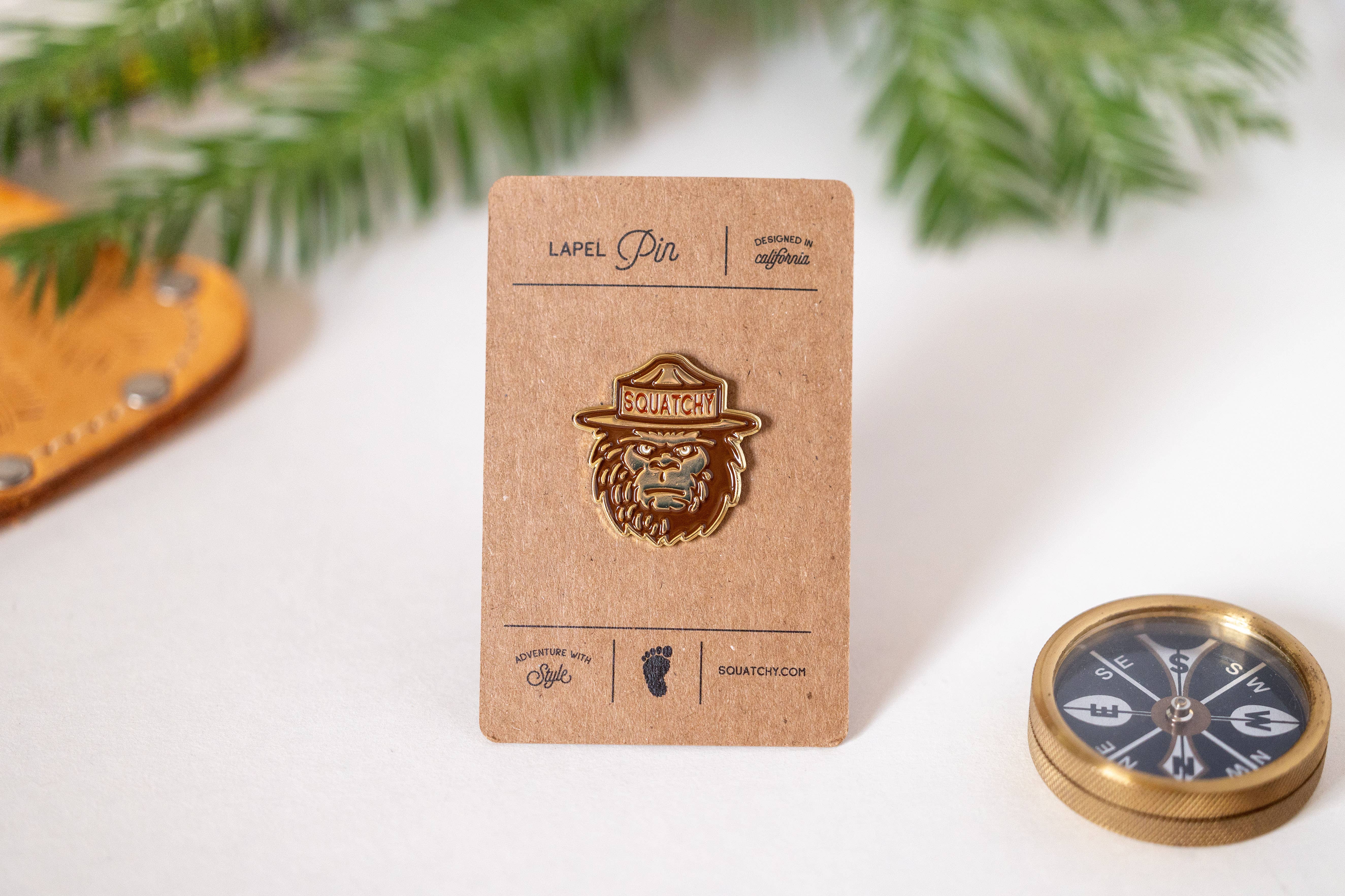 Squatchy - Wholesale Lapel Pin/Button - Enamel Pin, Squatchy  | Collectible Bigfoot Lapel Pin3