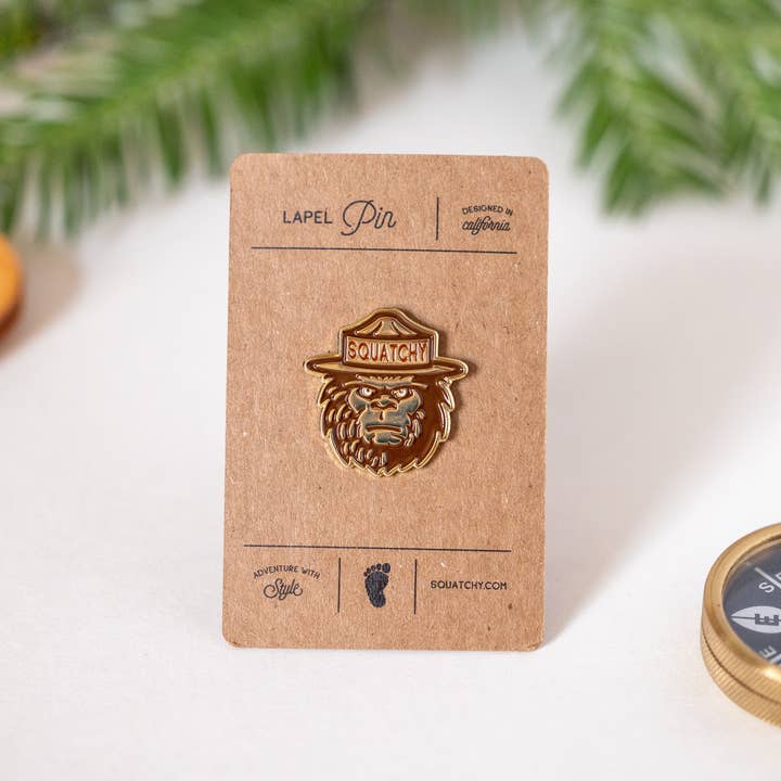 Squatchy - Wholesale Lapel Pin/Button - Enamel Pin, Squatchy | Collectible Bigfoot Lapel Pin3