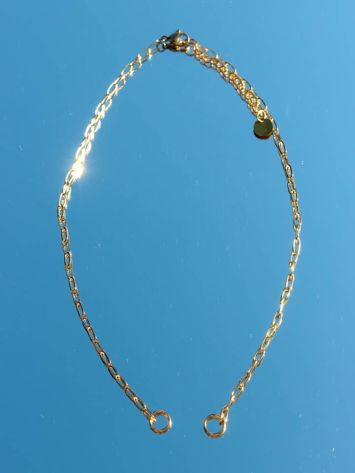Small Gold Paperclip Chain- Tarnish Resistant for wholesale by Beaded by Meg