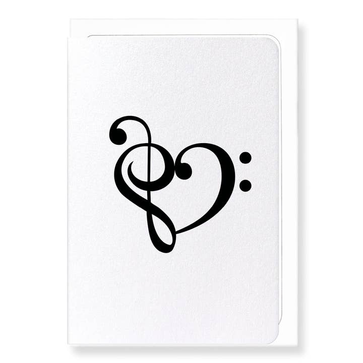 TREBLE BASS HEART: Cartão de Saudação por atacado de Ezen Trade