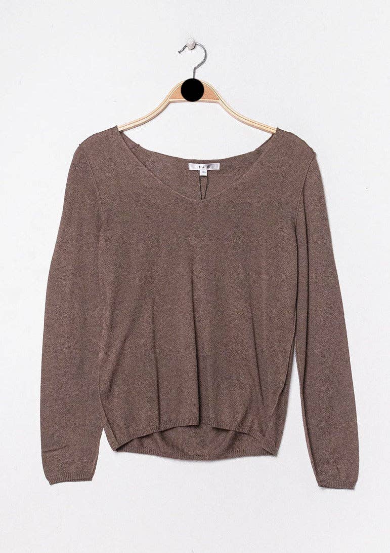 jw.atelier - Wholesale Knit Sweater - Women's - Cashmere silk V-neck sweater13