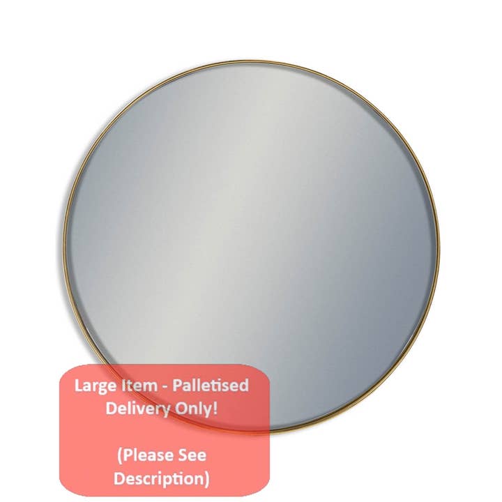 McGowan & Rutherford Ltd - Wholesale Wall Mirror - Giant Round Gold Framed Arden Wall Mirror