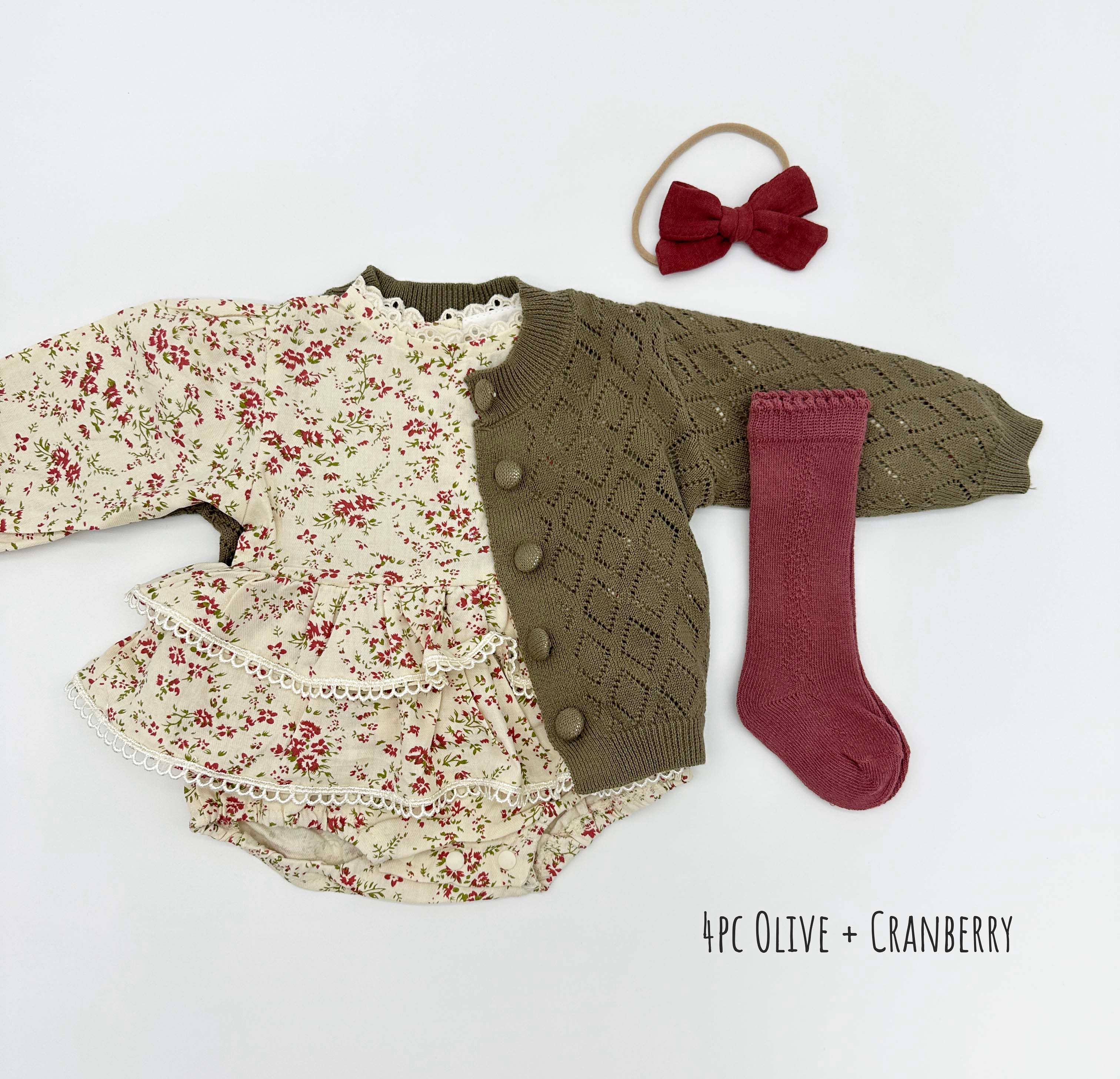 OLIVE & CRADLE - Venta al por mayor Conjunto de ropa - Bebés - Mono Floral Bella6
