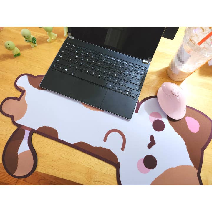 mirupiico - Wholesale Mousepad/Trackpad - Longboi the Calico Kitty 24 Inch Kawaii Deskmat Mouse Pad4