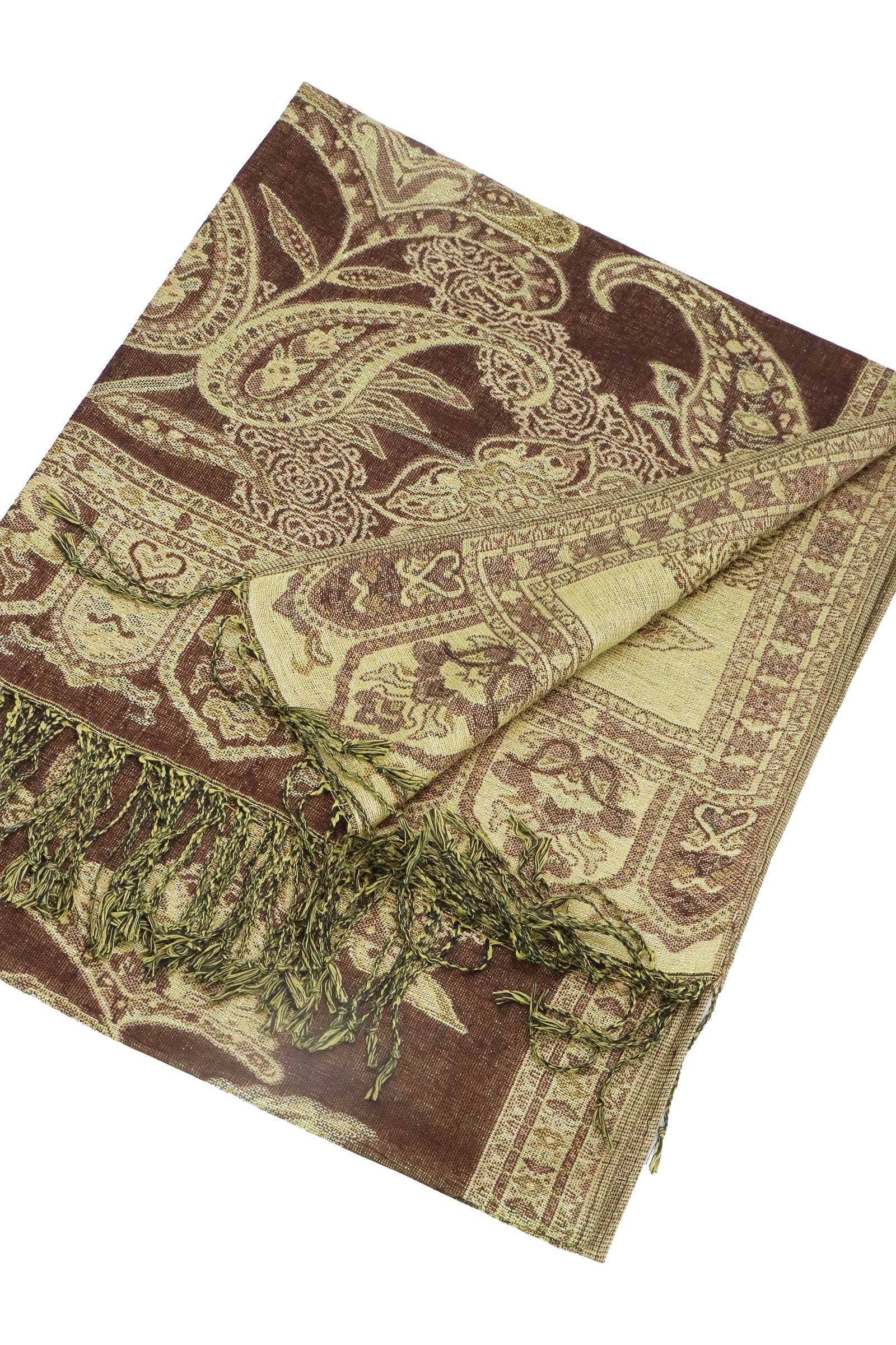Assorted Paisley Vineyard Metallic Twist Pashmina Shawl for wholesale on Faire13