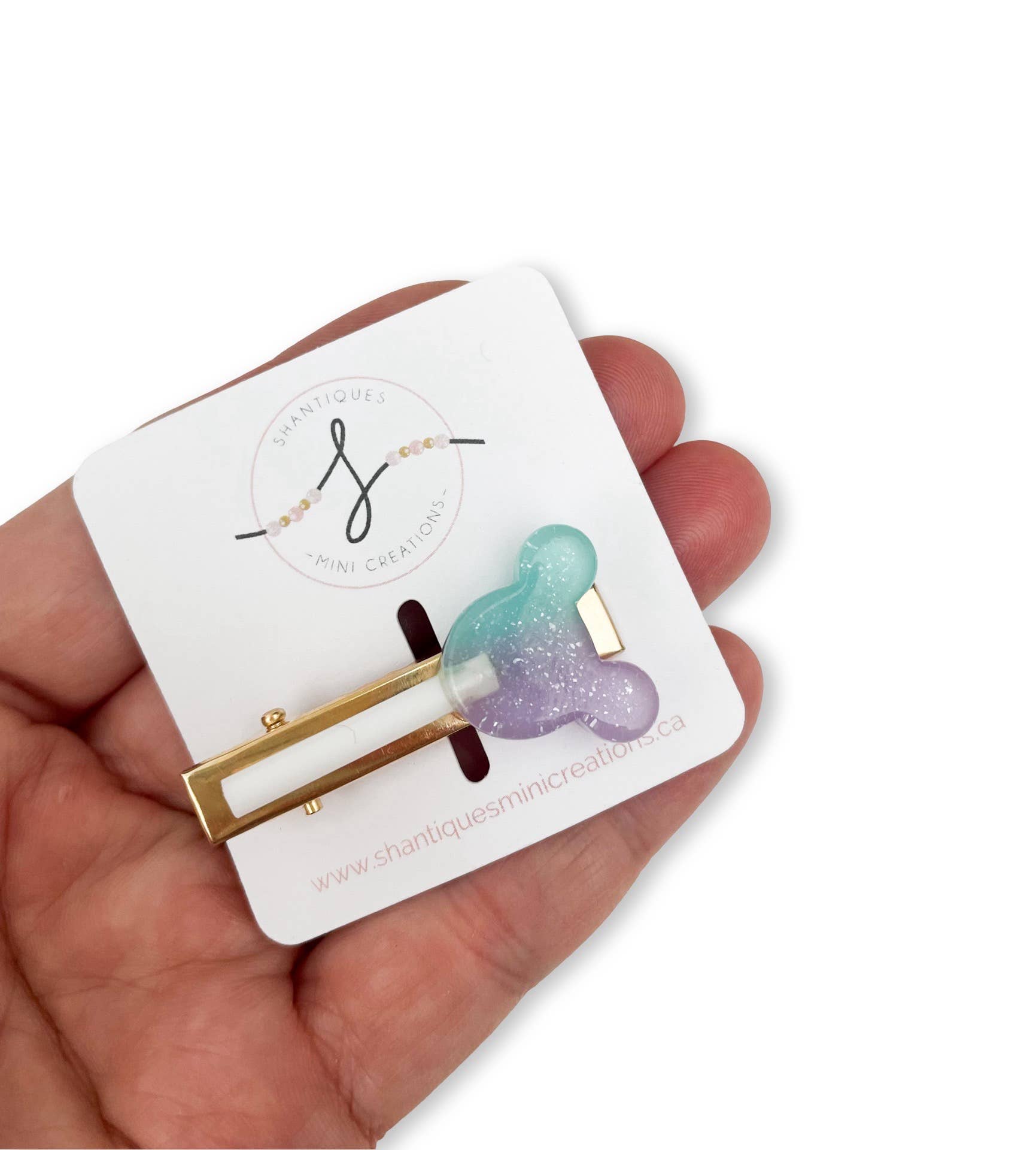 Shantiques Mini Creations - Wholesale Hair Clip - Kids - Lollipop - Alligator Bar Clips2