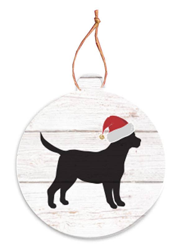 Rustic Marlin - Wholesale Ornament - Santa Dog Bulb Ornament1