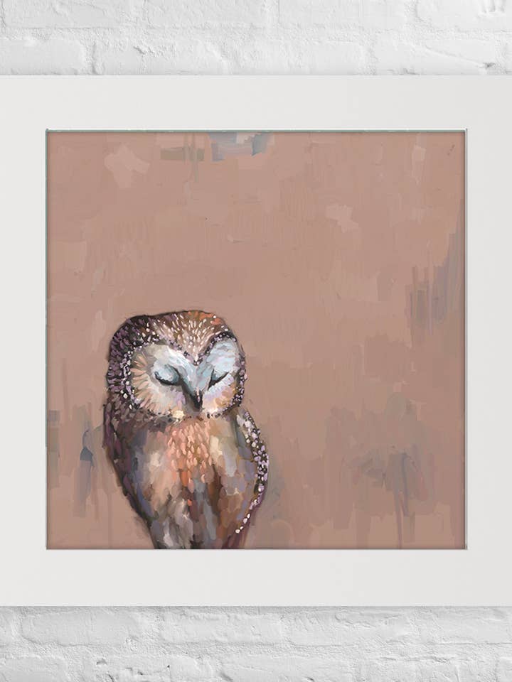 Changing Seasons Owl Happy Square™ for wholesale by Cathy Walters Art