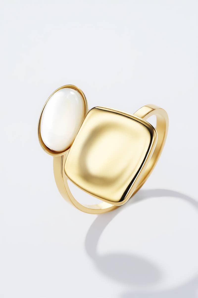 Gold Edelstahlring 424RX211 für den Großhandel auf Faire0