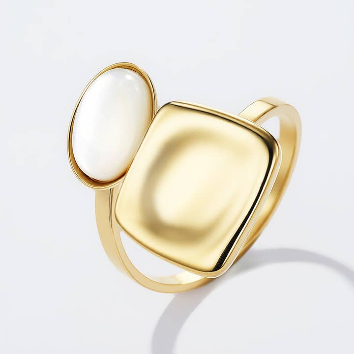 Gold Stainless steel ring 424RX211 for wholesale on Faire0