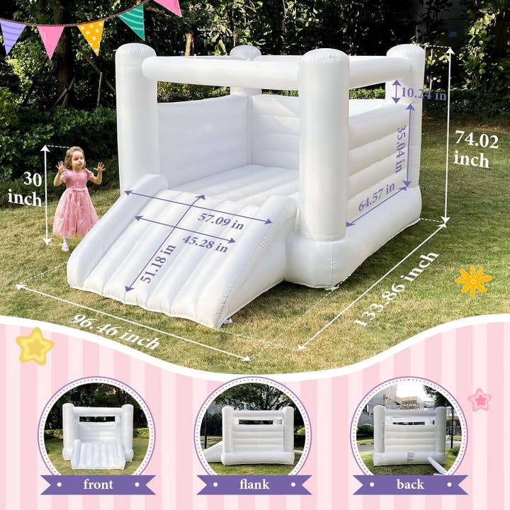 ShipItFurniture - Wholesale Inflatables - Large White Inflatable Bounce House For Kids And Adults2