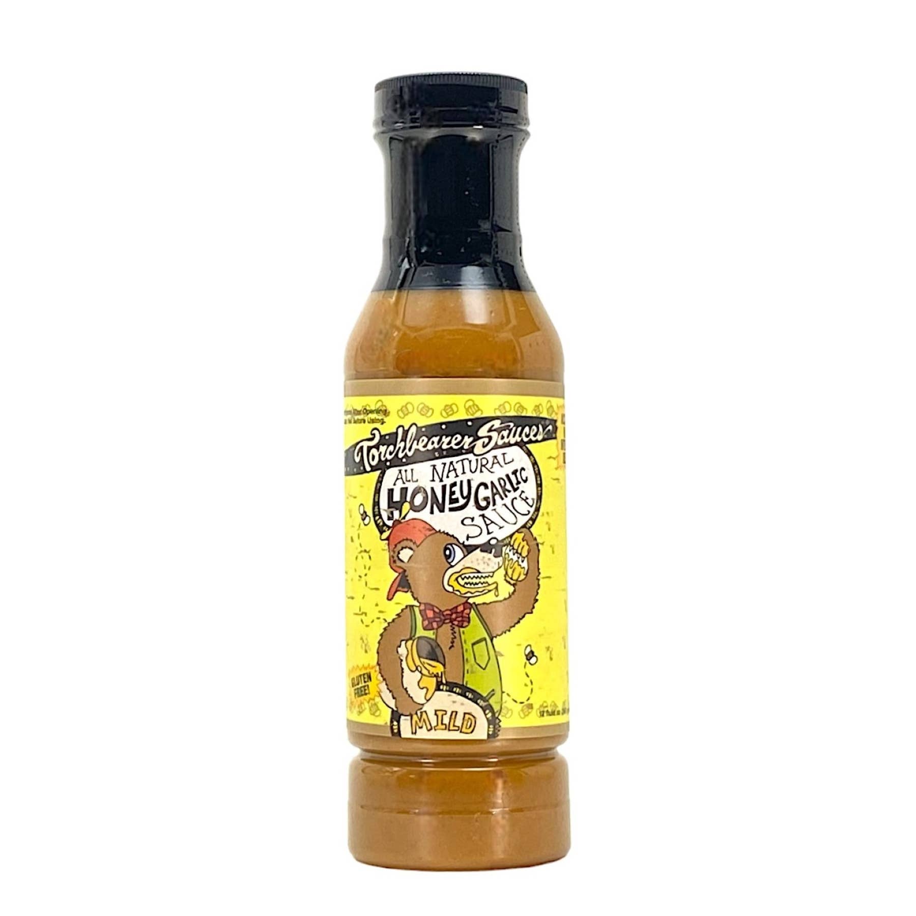 TorchBearer Sauces - Vente Sauces - Ailes au miel et à l'ail | Bouteille de 12oz | Savoureux et sucré | Chaleur 1/101