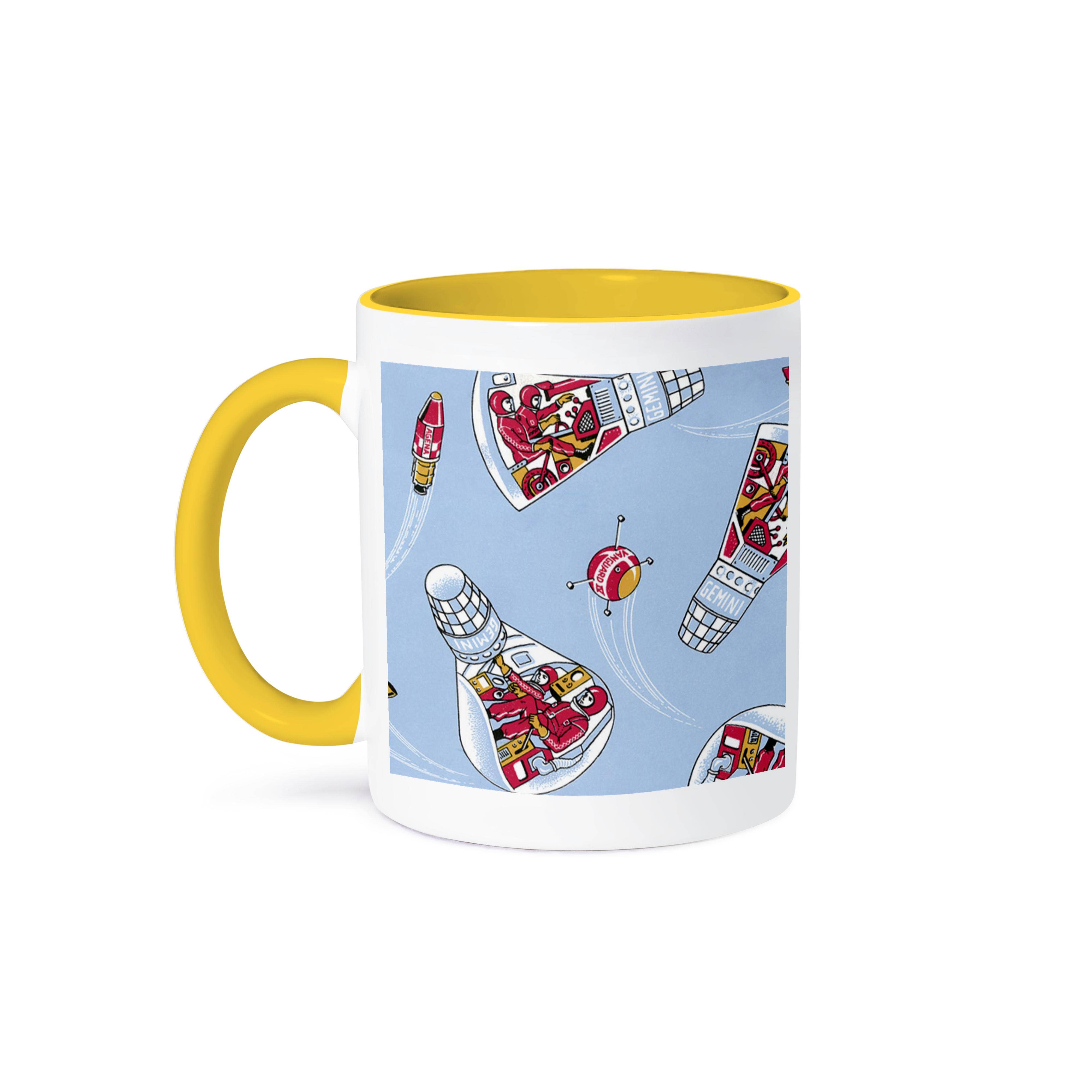 3dRose - Vente Tasse à café - 3dRose, Capsule spatiale rétro Gemini, Tasse0