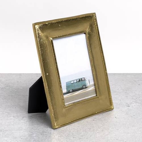 Marco de fotos dorado 4x6 para venta al por mayor de India Handicrafts Inc