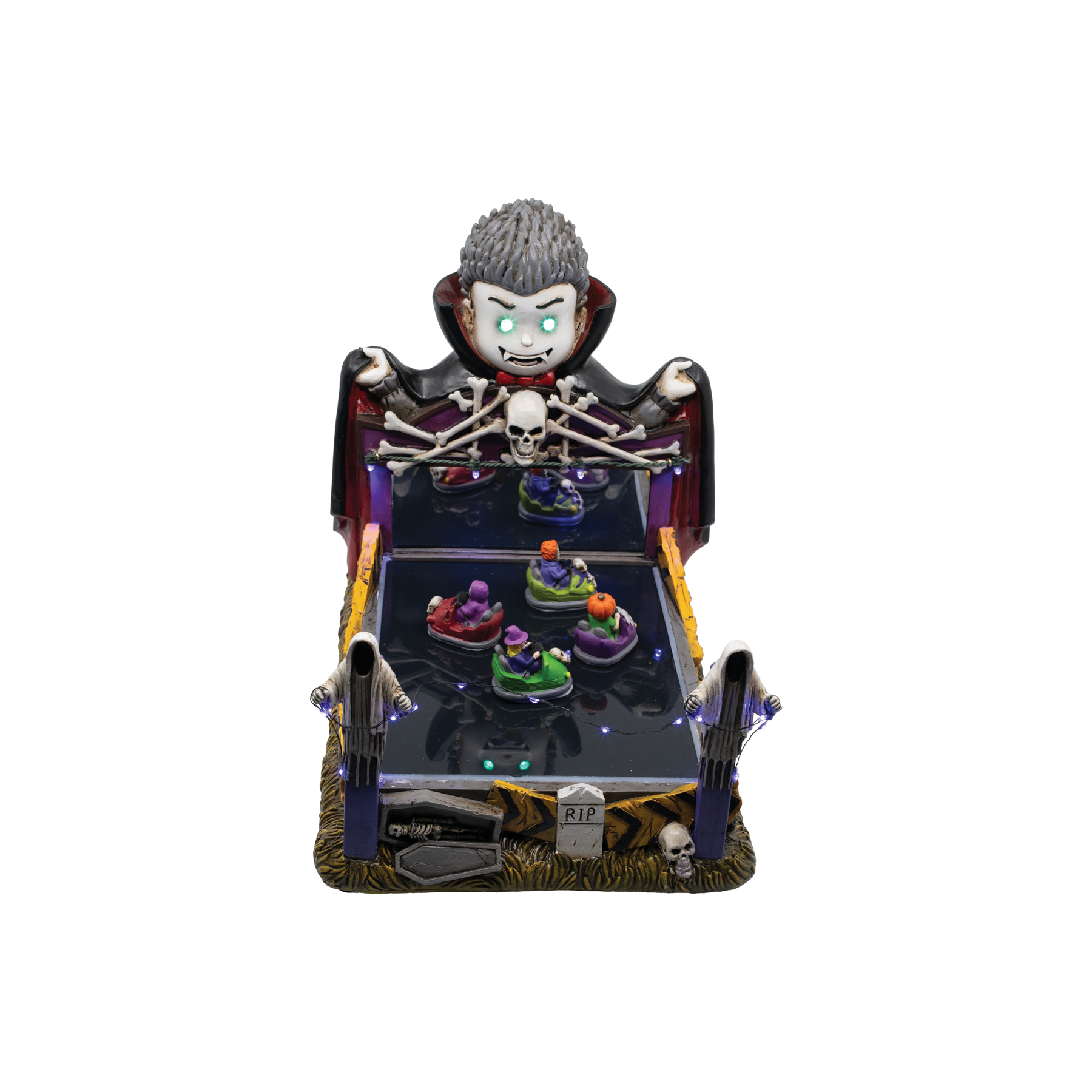 Forever Gifts Inc. - Wholesale Decorative Tabletop Object - Bite & Bumper Cars Halloween Village1