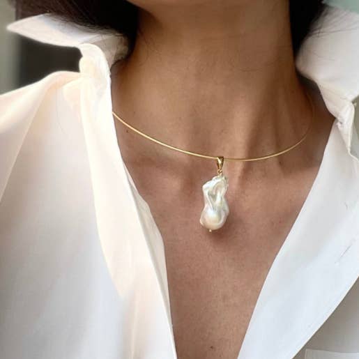 HoopLa - Vendita all'ingrosso Girocollo/collier - Collana Girocollo Minimalista - Acciaio Inossidabile 14K Oro