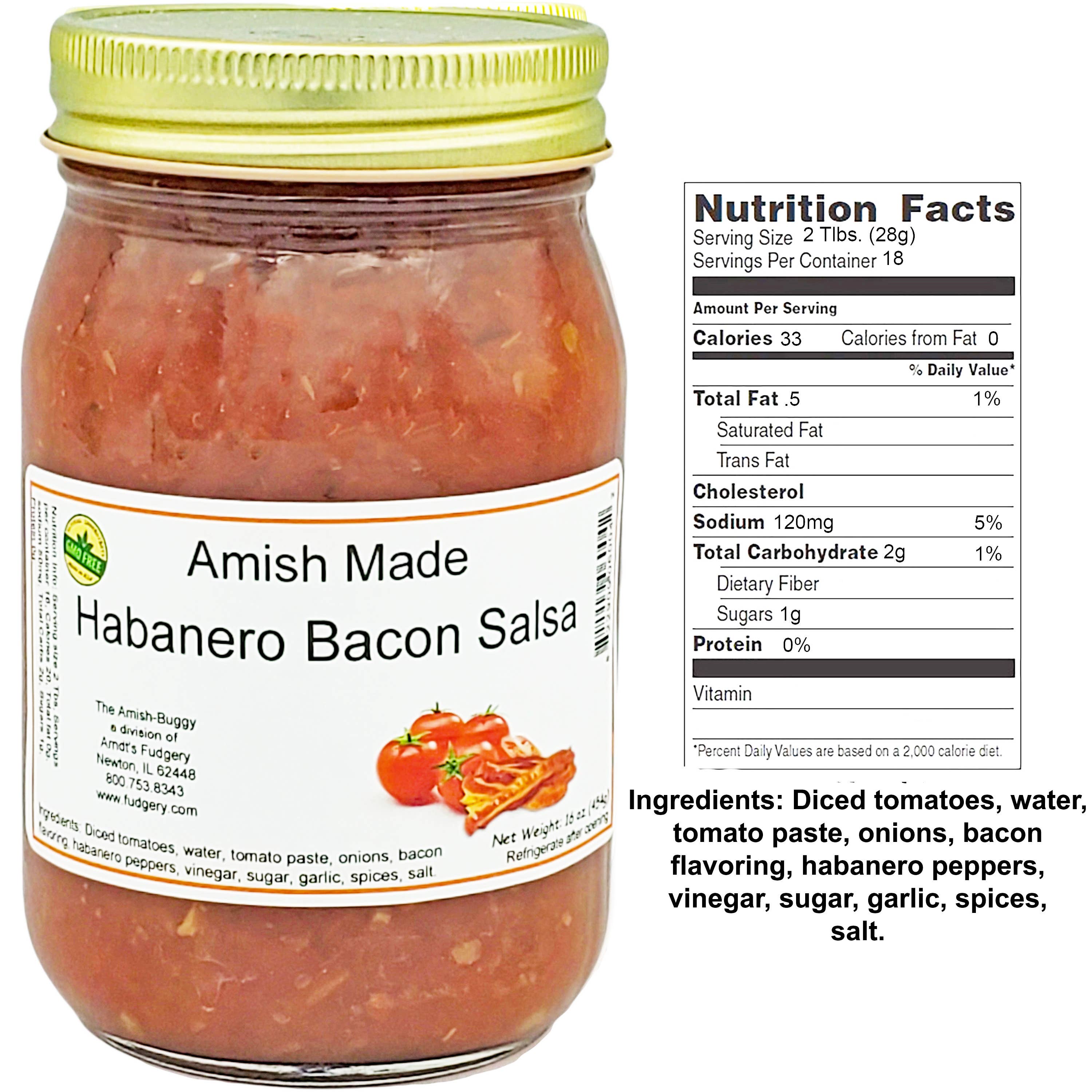 Arndt's Fudgery LLC - Wholesale Salsa - Amish Fresh Made Salsa 16 oz. Jar32