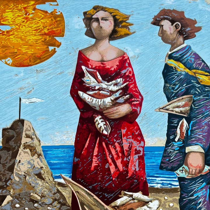 Chercheurs de coquillages | Giampaolo Talani pour la vente par Arte Focus