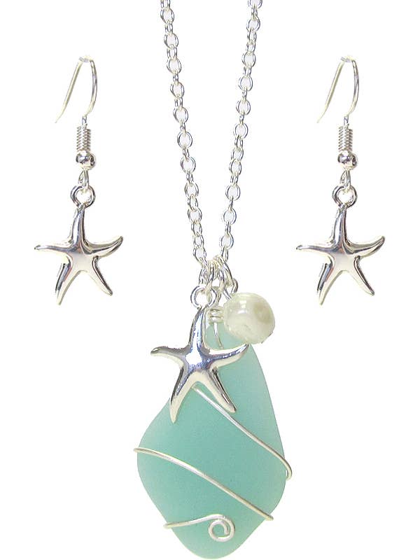 ( #MIX01 ) MEERGLAS-PERLENKETTEN-SET für den Großhandel von Jewelry Max