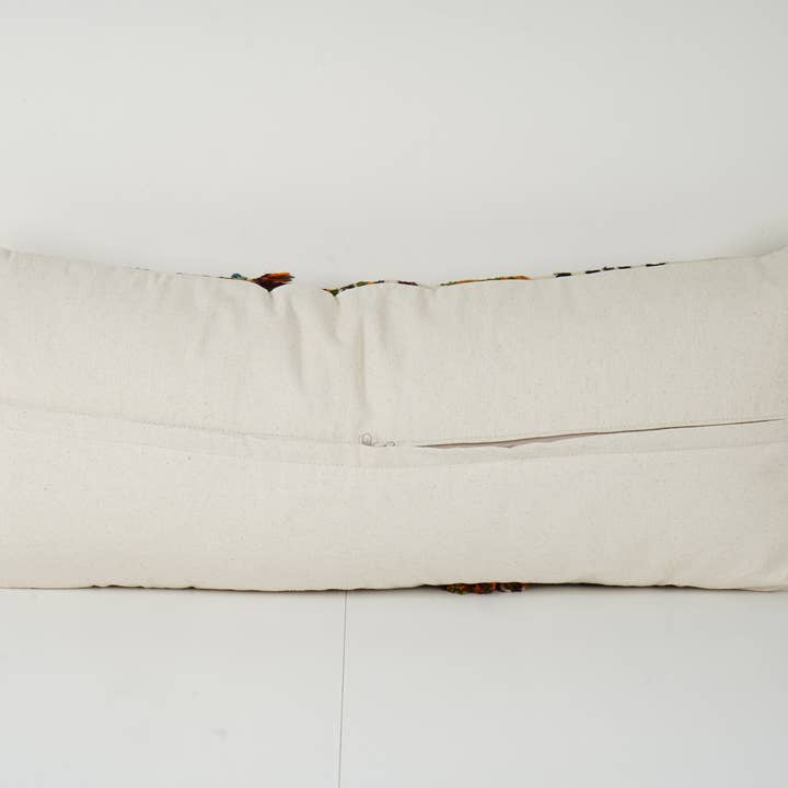 Vintage Pillows Store - Wholesale Lumbar pillow - Organic Turkish Bedding Kilim Pillow Cover - Extra Long 3