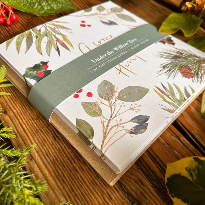 Lote de tarjetas de Navidad cristianas, 5 tarjetas de Navidad, Ven para venta al por mayor de Under the Willow Tree