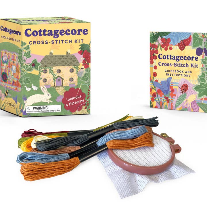 Hachette Book Group - Wholesale Embroidery/Cross Stitch Supplies - Cottagecore Cross-Stitch Kit