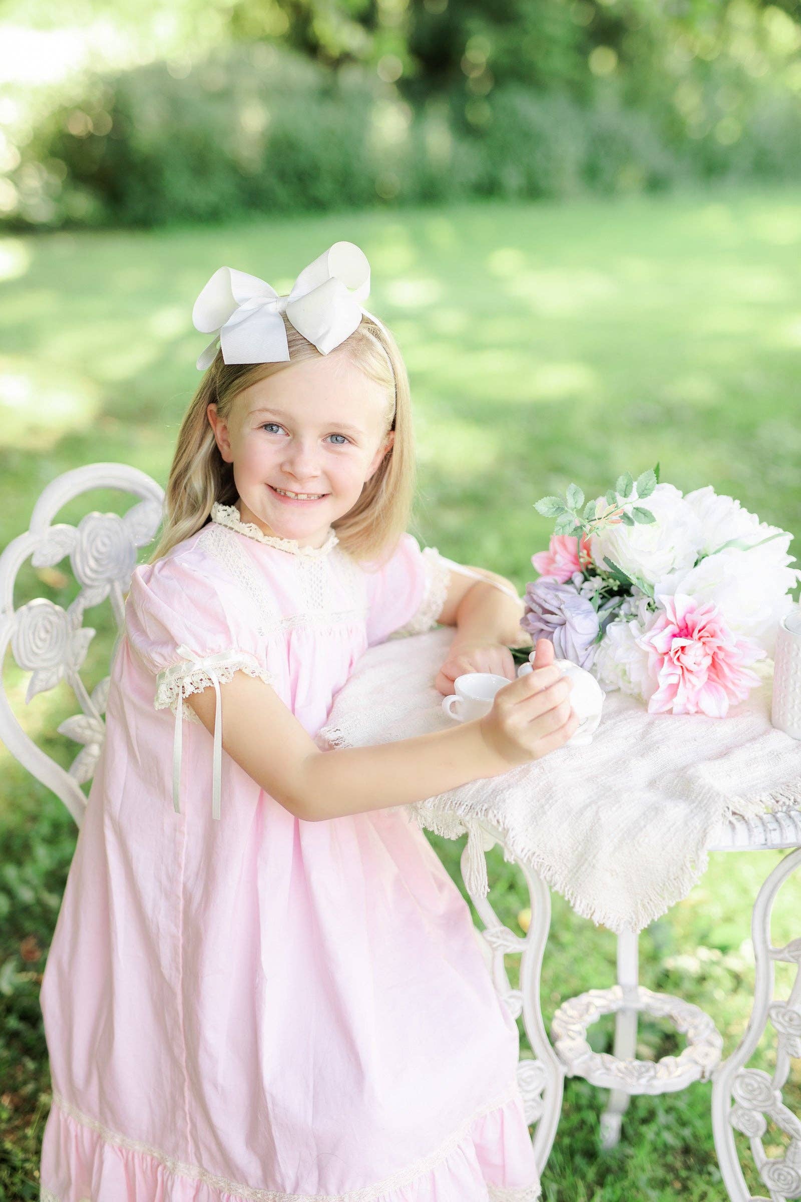 Posh Pickle - Vente Robe – enfant - Robe Héritage à Manches Roses Bristol3