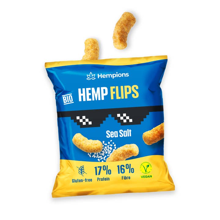 Organic Hemp Flips Sea Salt, 30 g – Gluten-Free Hemp Snack and other Purchase Wholesale healthy office snacks. Free Returns & Net 60 Terms on Faire trending on Faire.