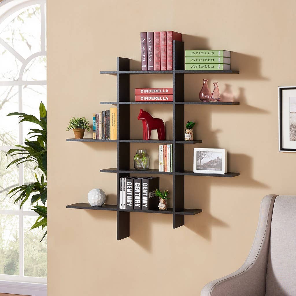 Danya B – wholesale Wall-mounted shelf – Five Level Asymmetric Wall Shelf5