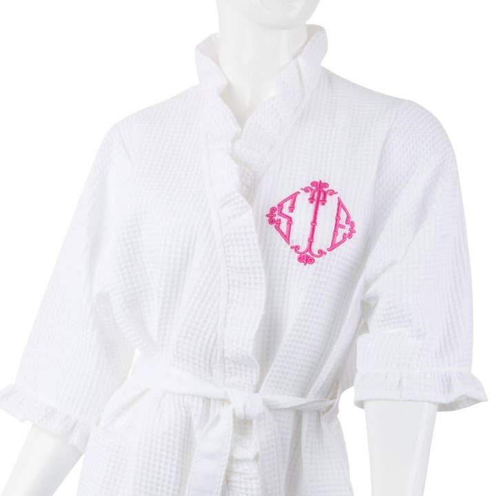 Waffle Weave Women's Robe for wholesale by Mainstreet Collection