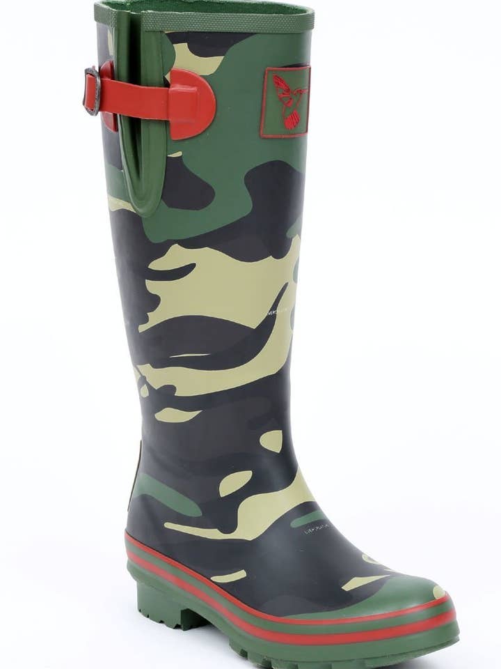 Evercreatures Camouflage Tall Wellies for wholesale by Evercreatures