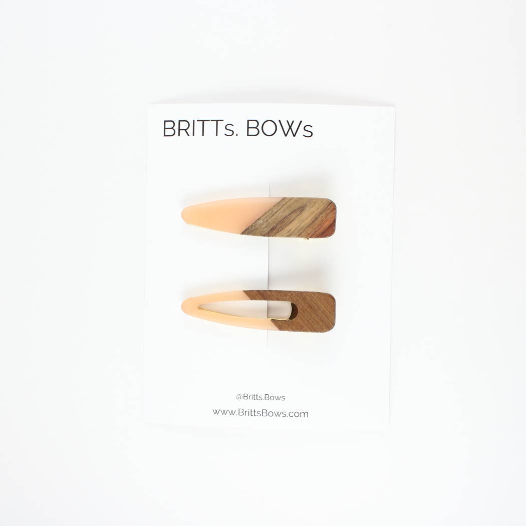 BRITTs. BOWs - Wholesale Hair Clip - Women's - Wood Clips, Pearl Clips, Matte Clips1