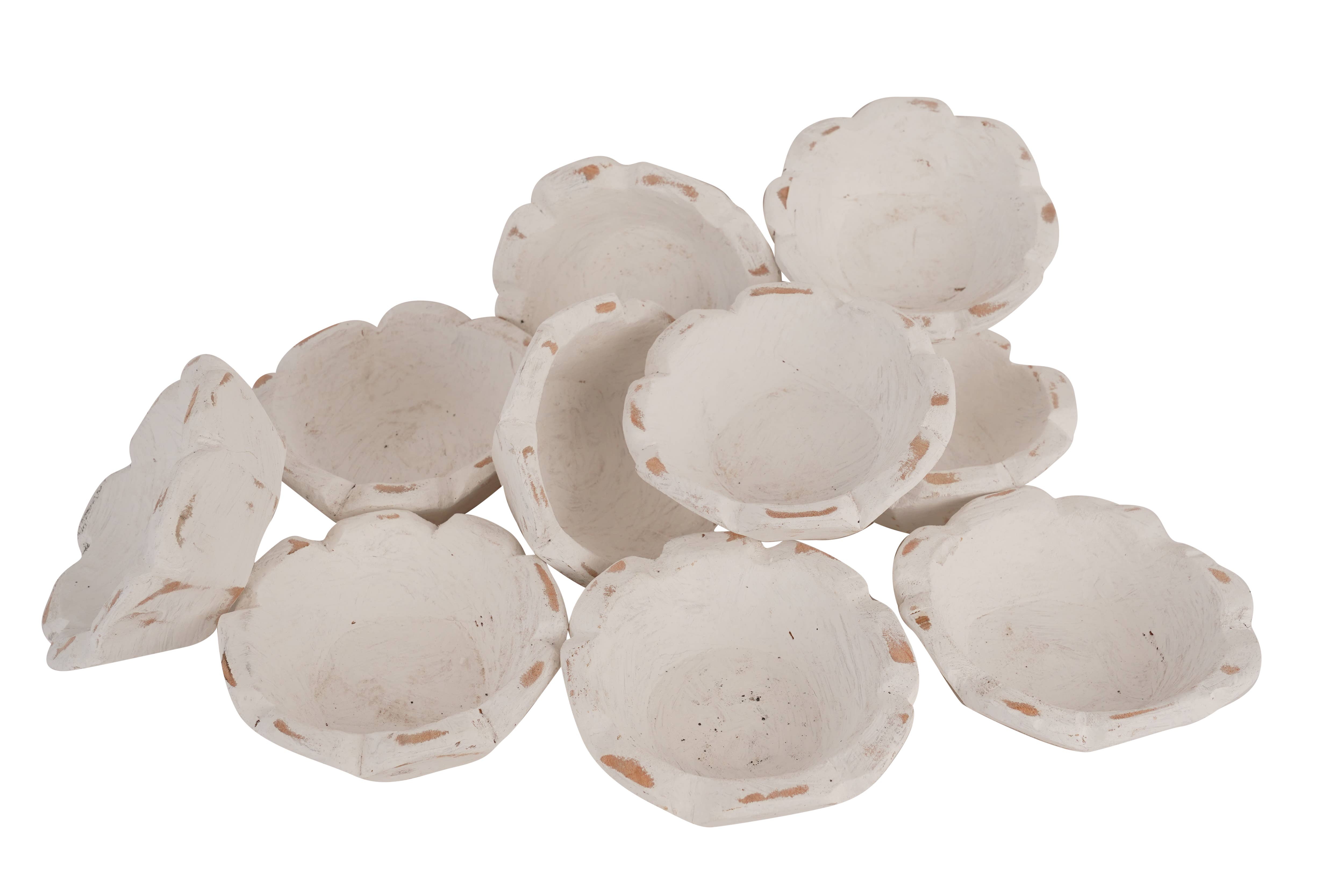 My Amigos Imports - Wholesale Candle holder - Stubby™ Mini Flower Dough Bowl-Candle Ready-6 inches18