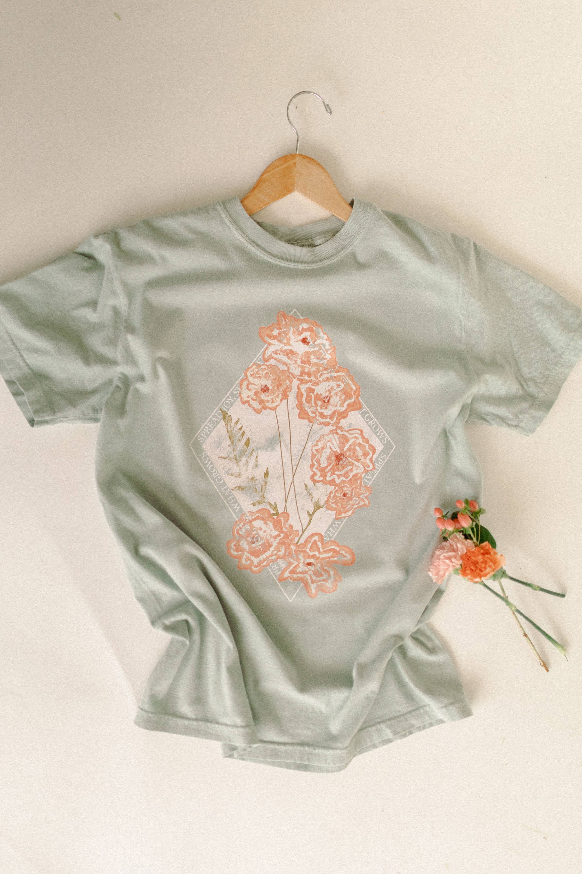 Whitney | Chaudoin Creations - Wholesale Screen Printed T-Shirt - Women's - Spread Joy, See What Grows2