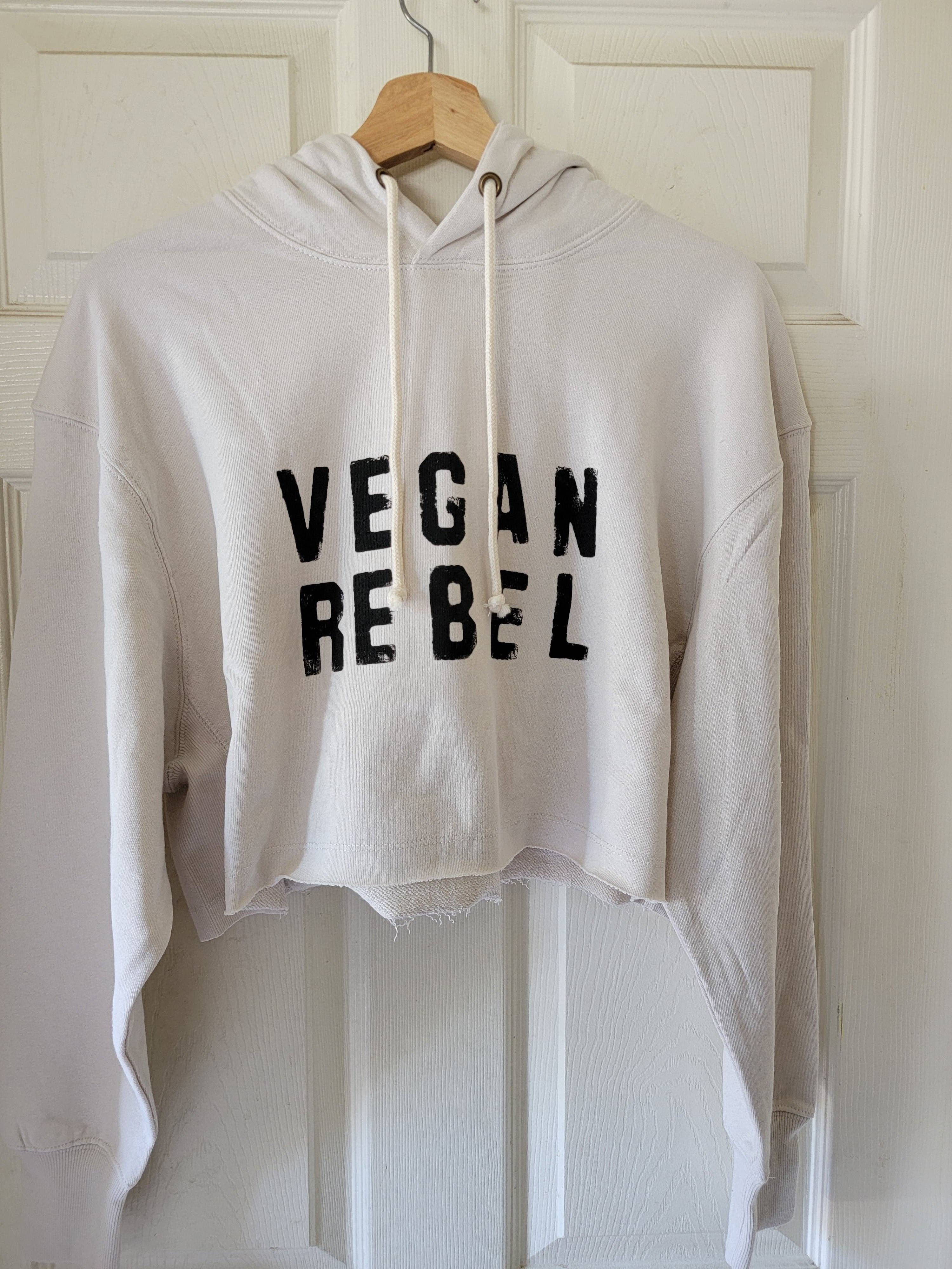 Vegan Club - Wholesale Hoodie - Women's - Short Waist Sweater Vegan Rebel1