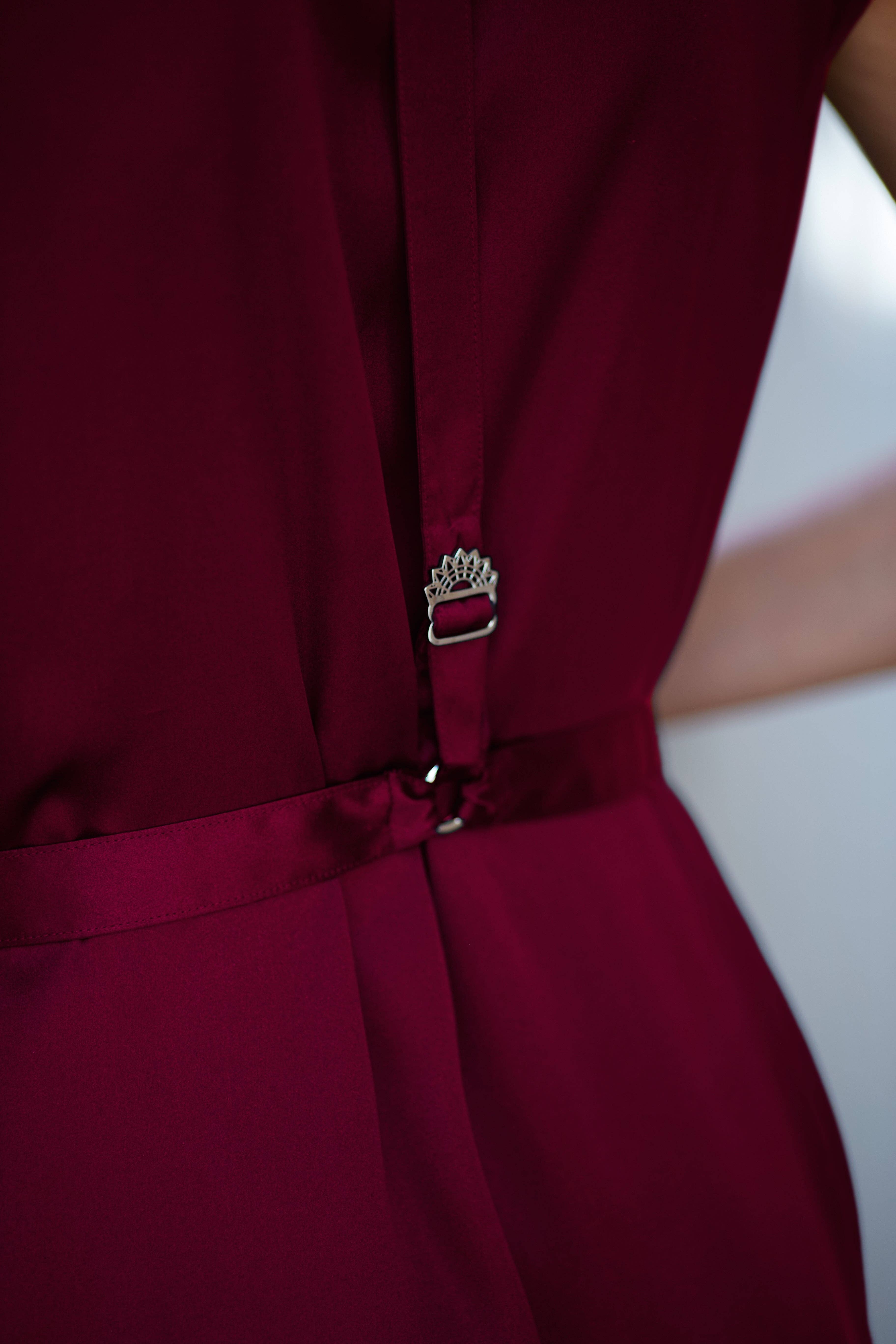 OBJECT & DAWN - Wholesale Robe - Women's - Tamoe Silk Top Stitched Hooded Robe - 3 Color Variants10