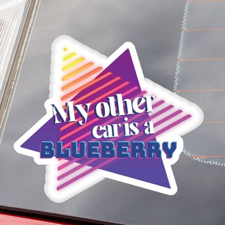 Mein anderes Auto ist ein Blaubeere-Psych-Aufkleber. für den Großhandel von Dragonfly Merch Co