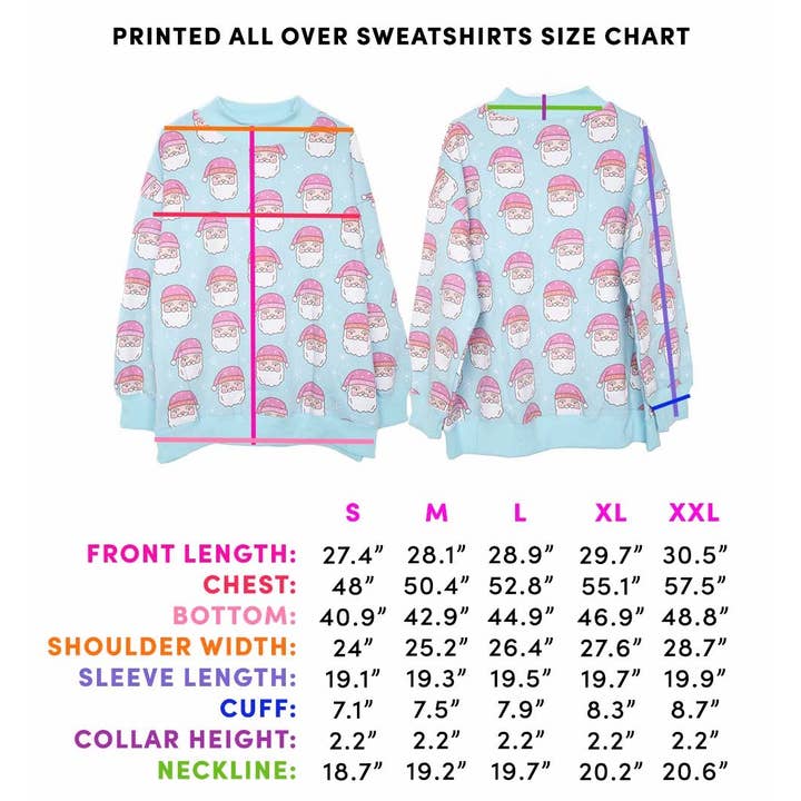 Bleu Clair Sweatshirt imprimé à col rond Teddy Bears en vente sur Faire2