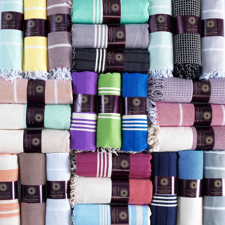 KAFTHAN - Wholesale Beach Towel - KAFTHAN Assorted Beach Towel, Pool Towels - Case of 10