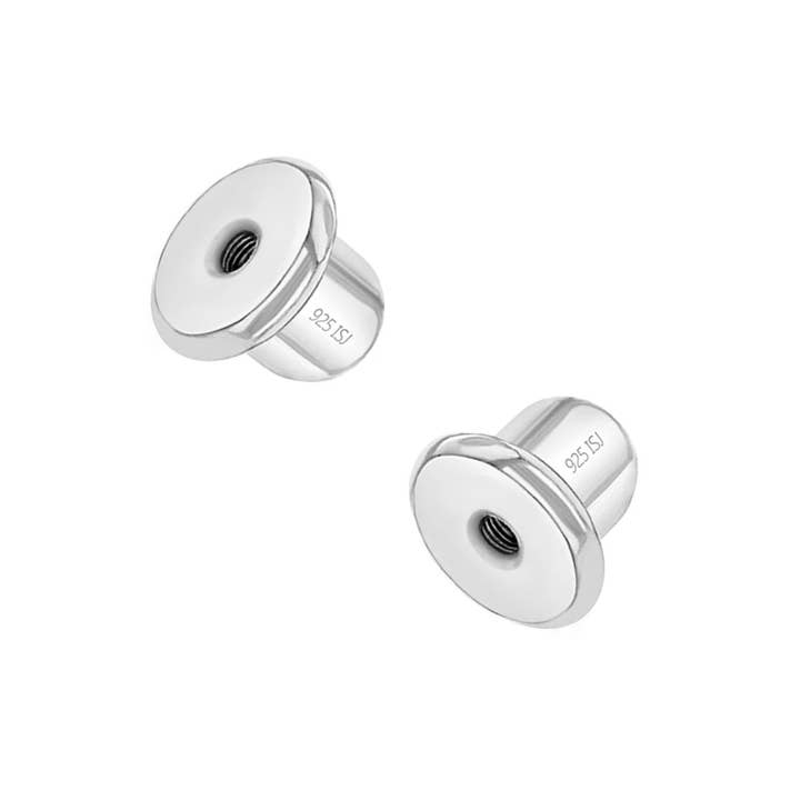 In Season Jewelry - Wholesale Knopjes/oorstekers - Vervangende 925 sterling zilveren schroefrug unieke pasvorm