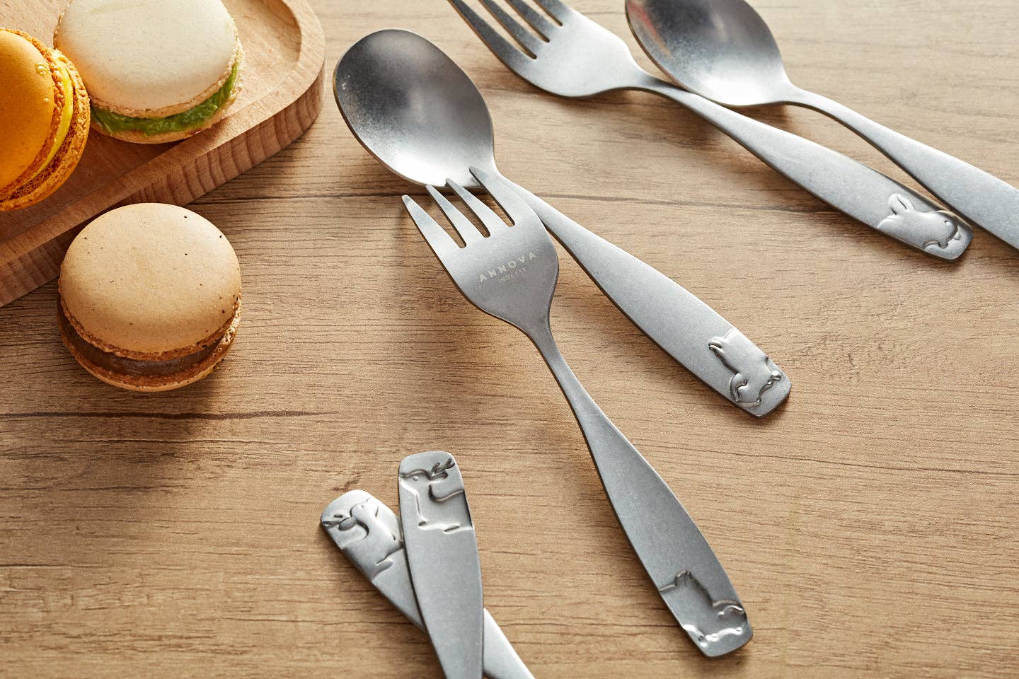 ANNOVA - Wholesale Flatware Set - Kids & Baby - ANNOVA Kids Silverware MATTE Finish Premium Quality Children's Safe Flatware Set Stainless Steel3